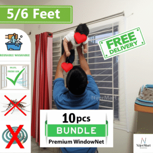 (10pcs) 5/6 Feet Premium Quality Window Anti Mosquito Net
